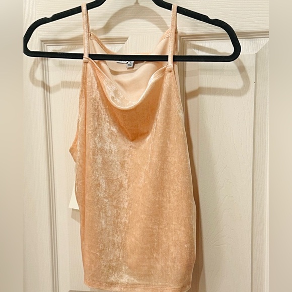 BEYOND THE RADAR WOMEN'S VELVET HIGH NECK TANK TOP - Picture 4 of 7